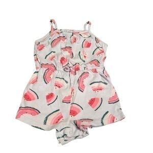 Old Navy Watermelon Sleeveless Shorts Romper 12-18